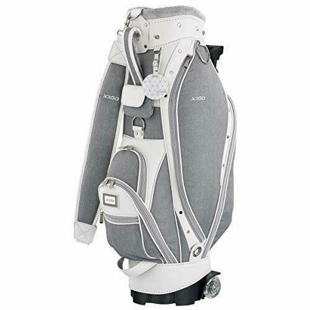 DUNLOP Golf Ladies Caddy Bag with Wheel XXIO 8.5 x 46 inch 3.9kg Gray
