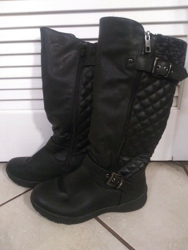 Dream Pairs Women's Faux Fur Knee High Boot Urva-1 Size 7.5 US