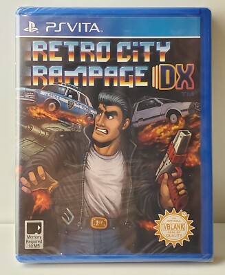 Retro City Rampage Dx Ps Vita 2015 Vblank First Print Brand New