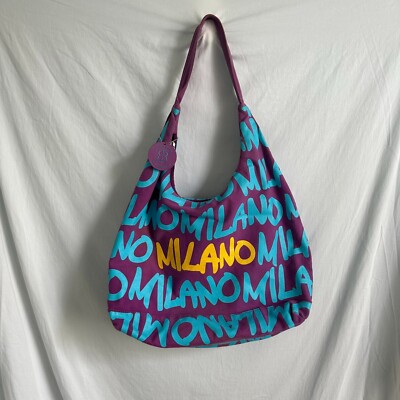 Robin Ruth purple blue MILANO tote bag purse