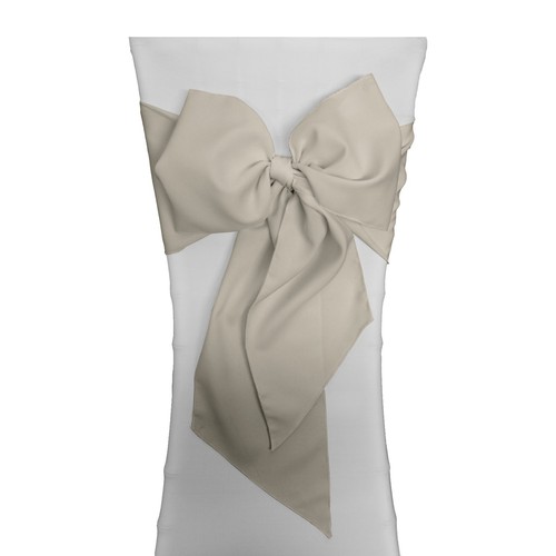 LA Linen Pack of 10 Polyester Poplin Chair Bows 8 by 108-Inch. Made in USA - Picture 14 of 41