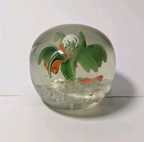 Vintage Murano Millefiori Style Art Glass Paperweight Free Shipping - 第 1/4 張圖片