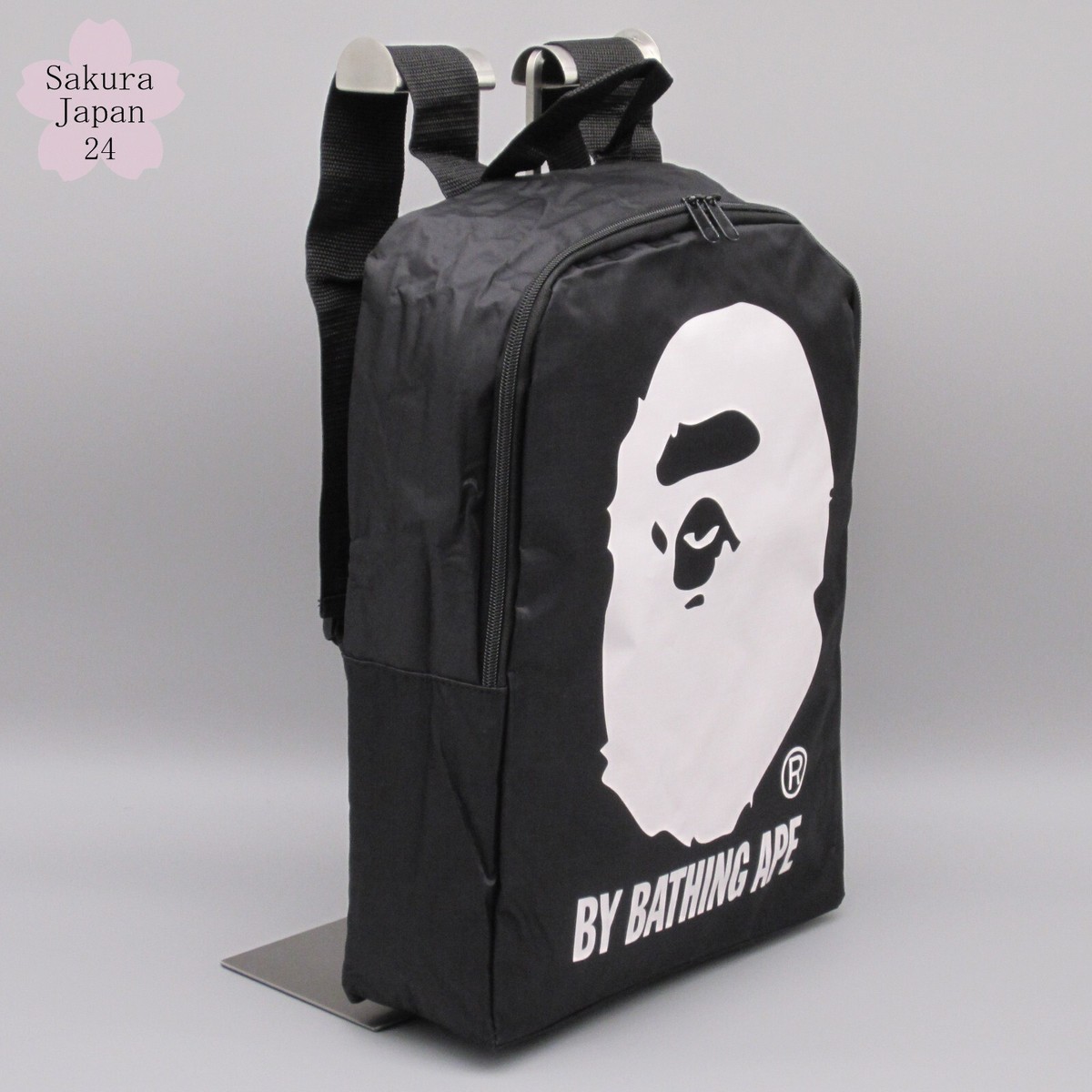 BAPE Backpack APE HEAD Print Black 2015 AW Official Japanese