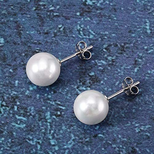 Hypoallergenic S925 Sterling Silver Stud Earrings, Premium Gifts (8mm) - Picture 4 of 5