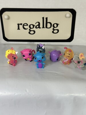 Hatchimals Colleggtibles Lot of 7 Mini Figures with Glitter Wings