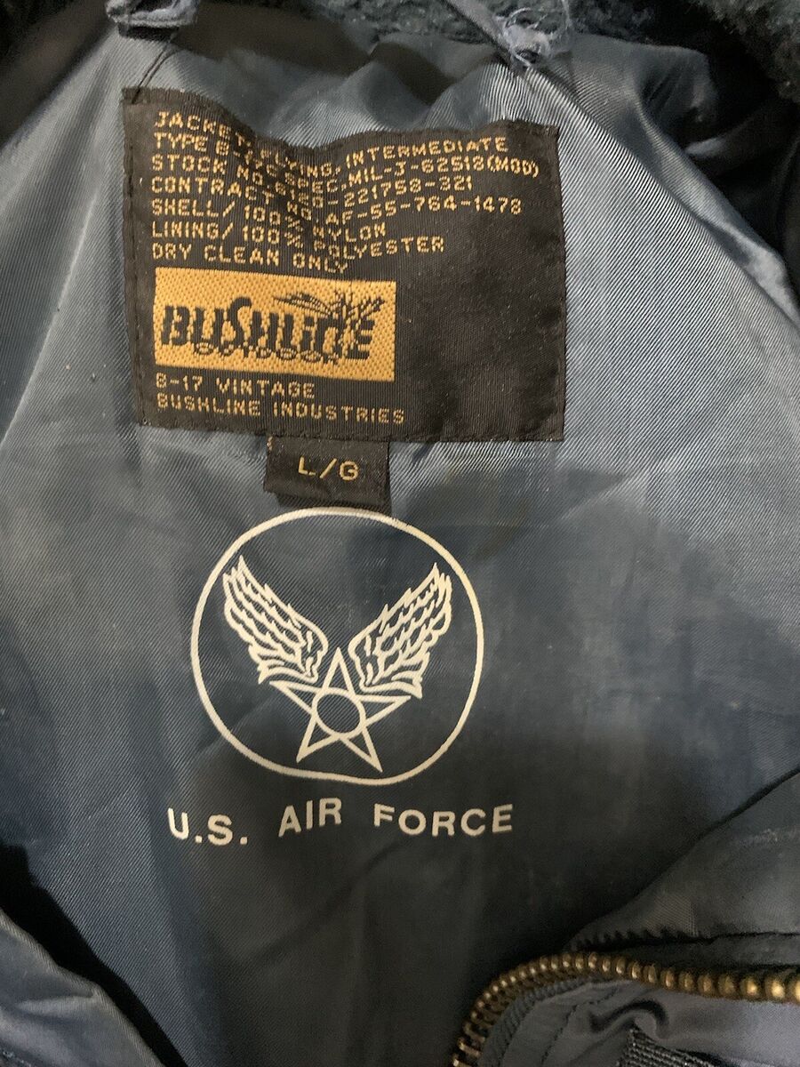 Vintage US Air Force Bomber Jacket Type B-17C, Bushline Vintage US Air Force Bomber Jacket Type B-17C, Bushline