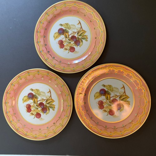 Elite Gift Boxes 10" Set 3 Tin litho Plate England Royal Worcester Lot PINK dish - Picture 2 of 21