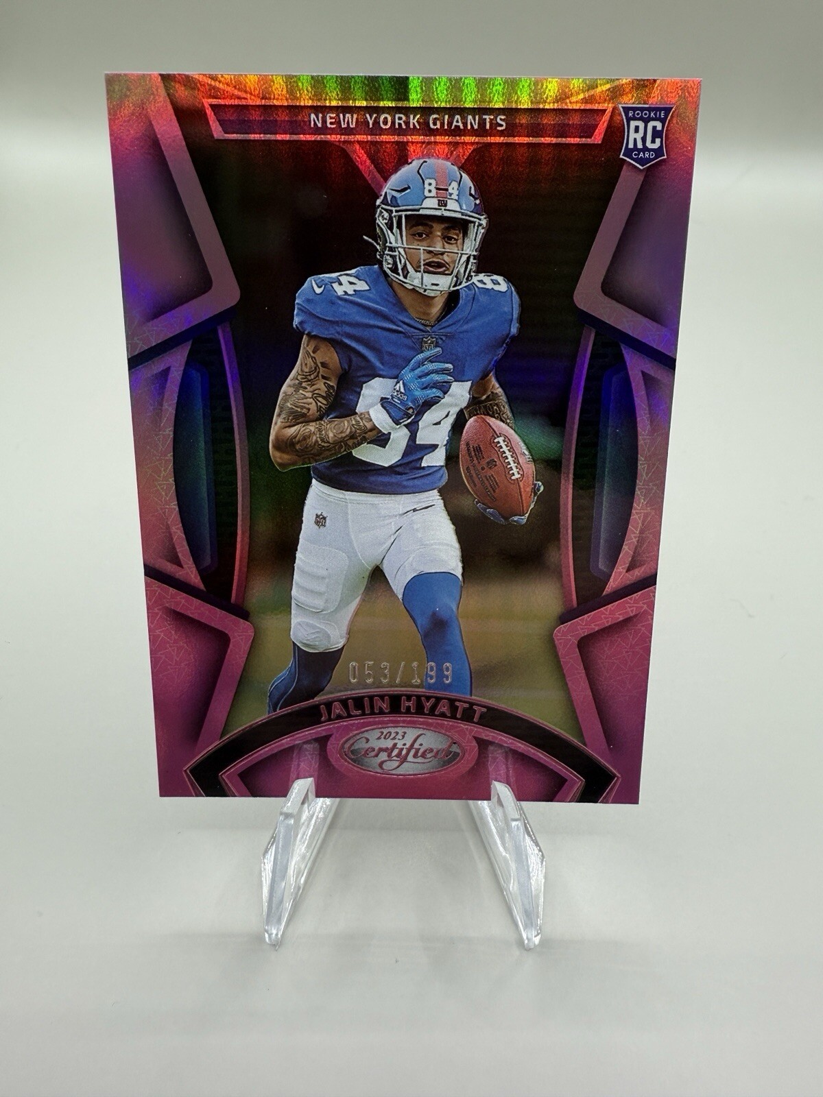 2023 Panini Certified - Rookies Mirror Pink #126 Jalin Hyatt /199 (RC)