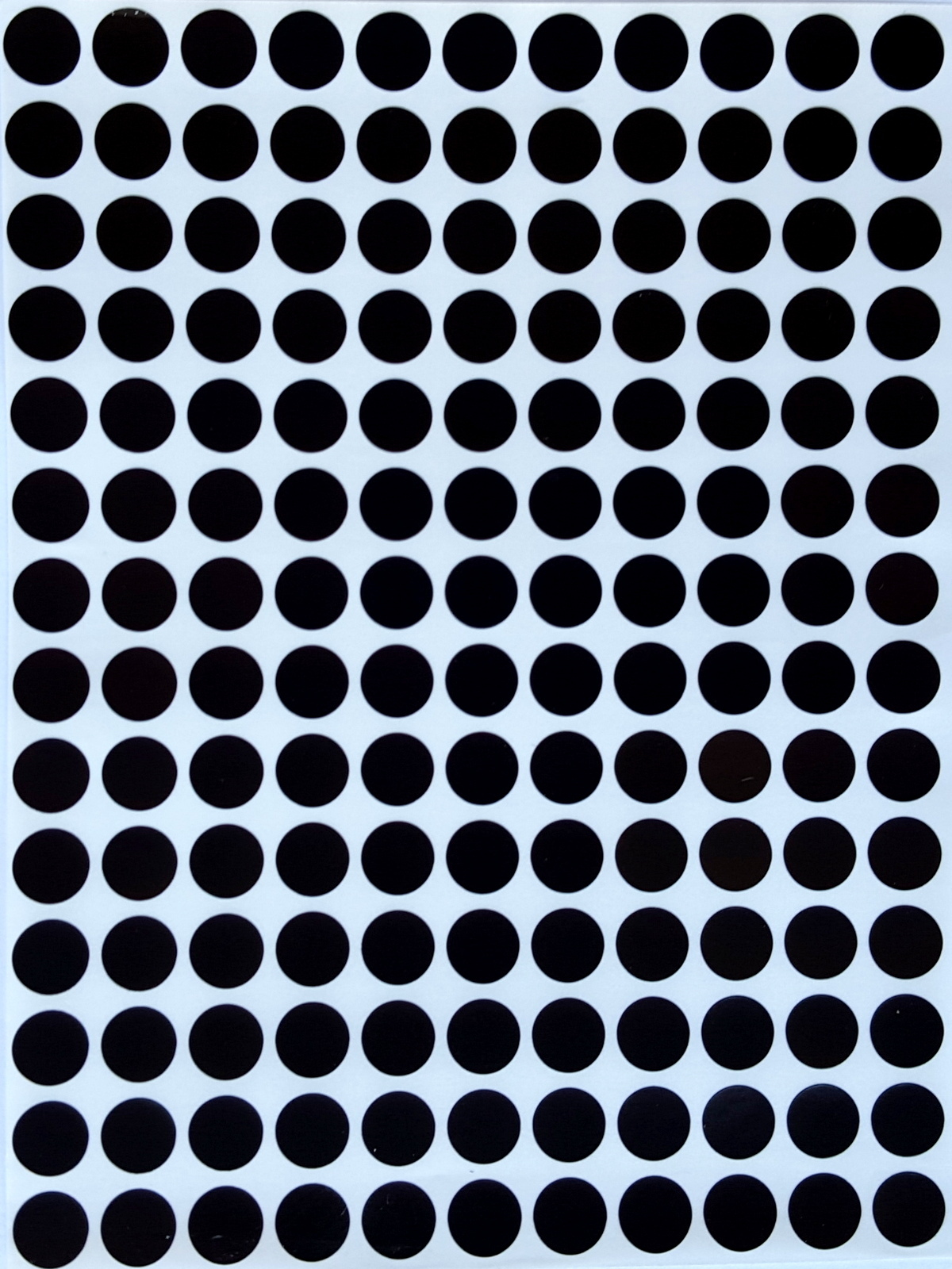 small black circle stickers
