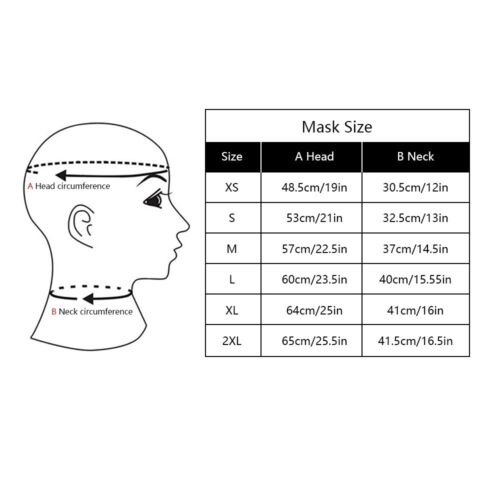 Latex Rubber Mask Hood Mesh Mouth Open Eyes with Wig Club Wear Cosplay BDSM - Picture 3 of 3