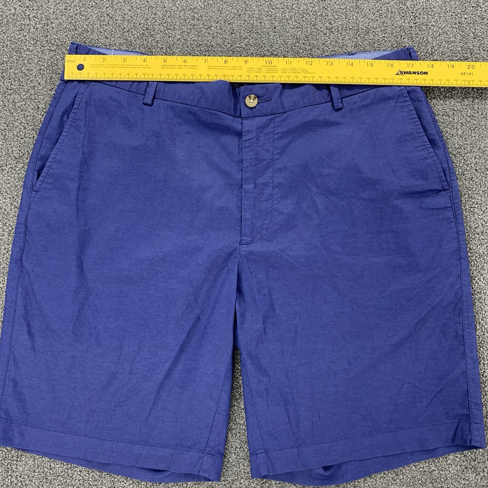 Peter Millar Mens Seaside Solid Poplin Shorts Siz… - image 3