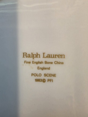 Vintage Ralph Lauren 1983 Polo Scene 21.5cm/8" Plates Set of 4 England - Picture 12 of 19