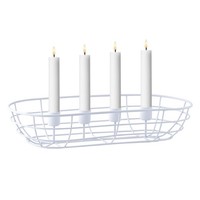 Moderne Deko Adventskranz KerzenstäNder Weihnachtsdeko Beina Weiss