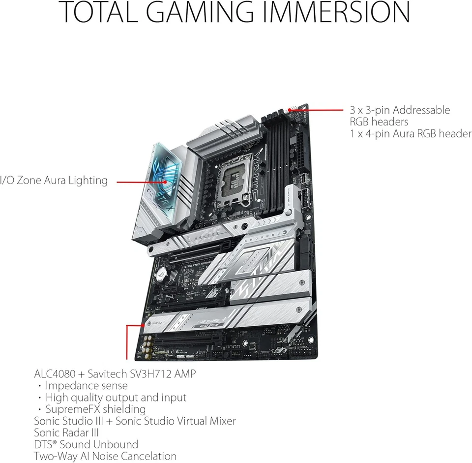 ASUS ROG Strix Z790-A Gaming WIFI D4 Intel Sockel 1700 Z790 Mainboard USB-C3.2 - Bild 4 von 4