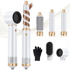 5 in 1 Hair Dryer Brush, Negative Ion Blow Dryer Brush Set Upgrade Hot Air Br...