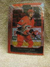 2021-22 Sebastian Aho Red Surge O-Pee-Chee Platinum Hockey Carolina #12 NHL