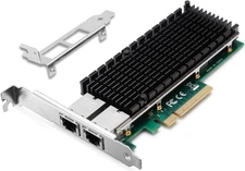 10G Network Card with Intel X540 Chip, 10GB PCI-E NIC Compare to Intel X540-T2, 