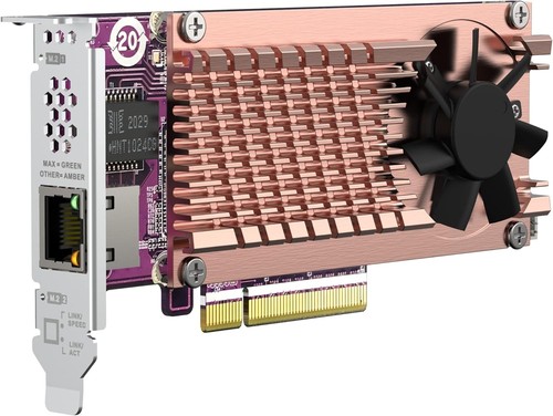 QNAP QM2-2P10G1TB 2x NVMe M.2 SSD & 1x 10GbE Port Expansion Card - Picture 7 of 10