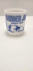 Vintage Hazel Atlas Milk Glass Ranger Joe Ranch Mug