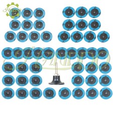51Pcs 2" Roll Lock Die Grinder Quick Change Sanding Disc 36 60 80 120 240 Grit