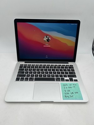 Apple MacBook Pro 13  (2013, 256GB SSD, 8GB RAM,Big Sur, No AC) #0190