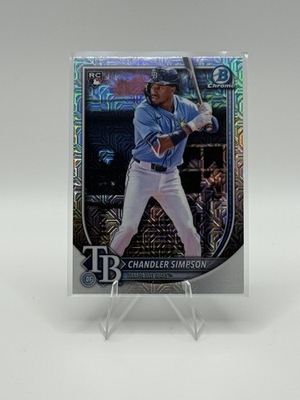 #ad 2025 Bowman Chrome Mega Box Chandler Simpson Mojo Refractor #18 RC Rays $1.49