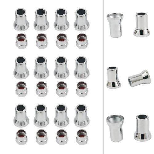 12 x Stück TR413 Chrom Silber Rad Reifen Ventilschaft Hülsen Sechskant - Bild 9 von 12
