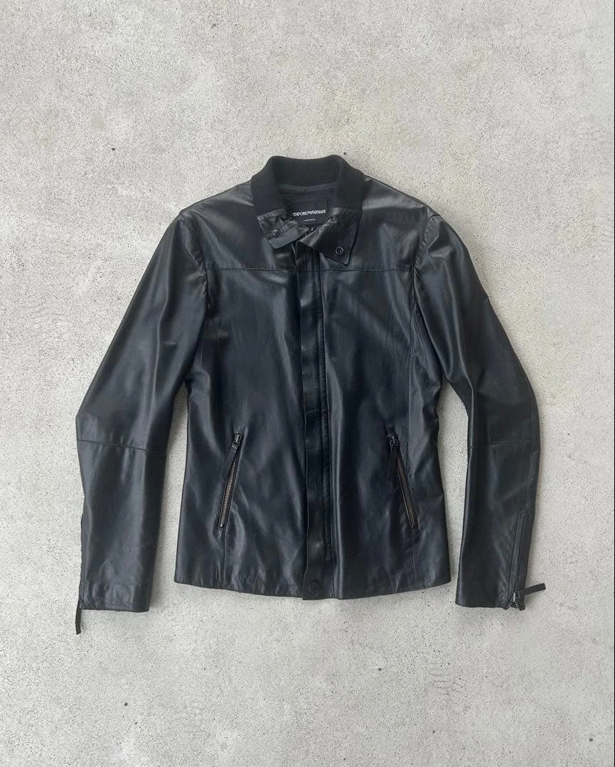 Emporio Armani Leather Outer Shell Jackets for Men for Sale | Shop