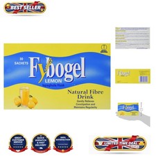 Refreshing Lemon Natural Fiber Drink - 30 Sachets for Adult Digestive Wellness