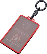 Key Card Holder for Electric Vehicles with Keychain, Premium Soft T Color: Red
