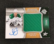 2015-16 Upper Deck Ultimate Jamie Benn Auto Jumbo Materials 16 /40 Signed Stars