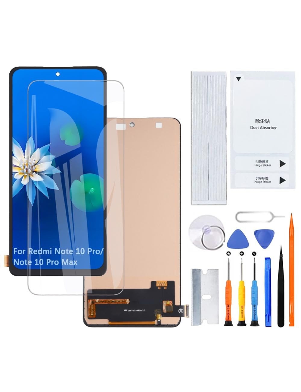 H&LYCYJ Schermo display per Xiaomi Redmi Note 10 Pro/Note 10 Pro Max (K9e)
