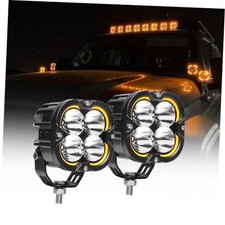 120W 3" Lights Pods with DRL, 12000LM, Two Lights without Wiring Kit