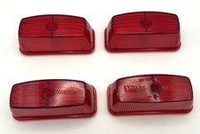 Lot Of 4 - Weldon 5002-0000-10 Clearance Light Lens Red Cover Bus - 92819400 Lot Of 4 - Weldon 5002-0000-10 Clearance Light Lens Red Cover Bus - 92819400