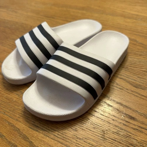 Adidas Sandali Uomo Adilette Aqua Cloud Slide Bianco Nero Taglia 4 #F35539