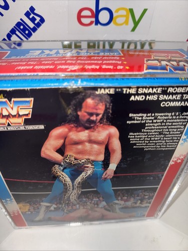WWF Hasbro Wrestling superstars Jake the snake pet  Damien CAS Q70+ 🔥 - Afbeelding 8 van 12