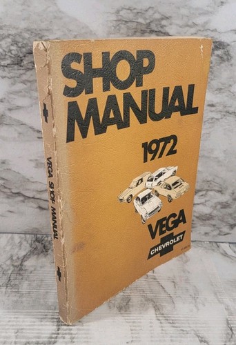 1972 Chevrolet Vega Shop Manual / Paperback - Foto 1 di 15