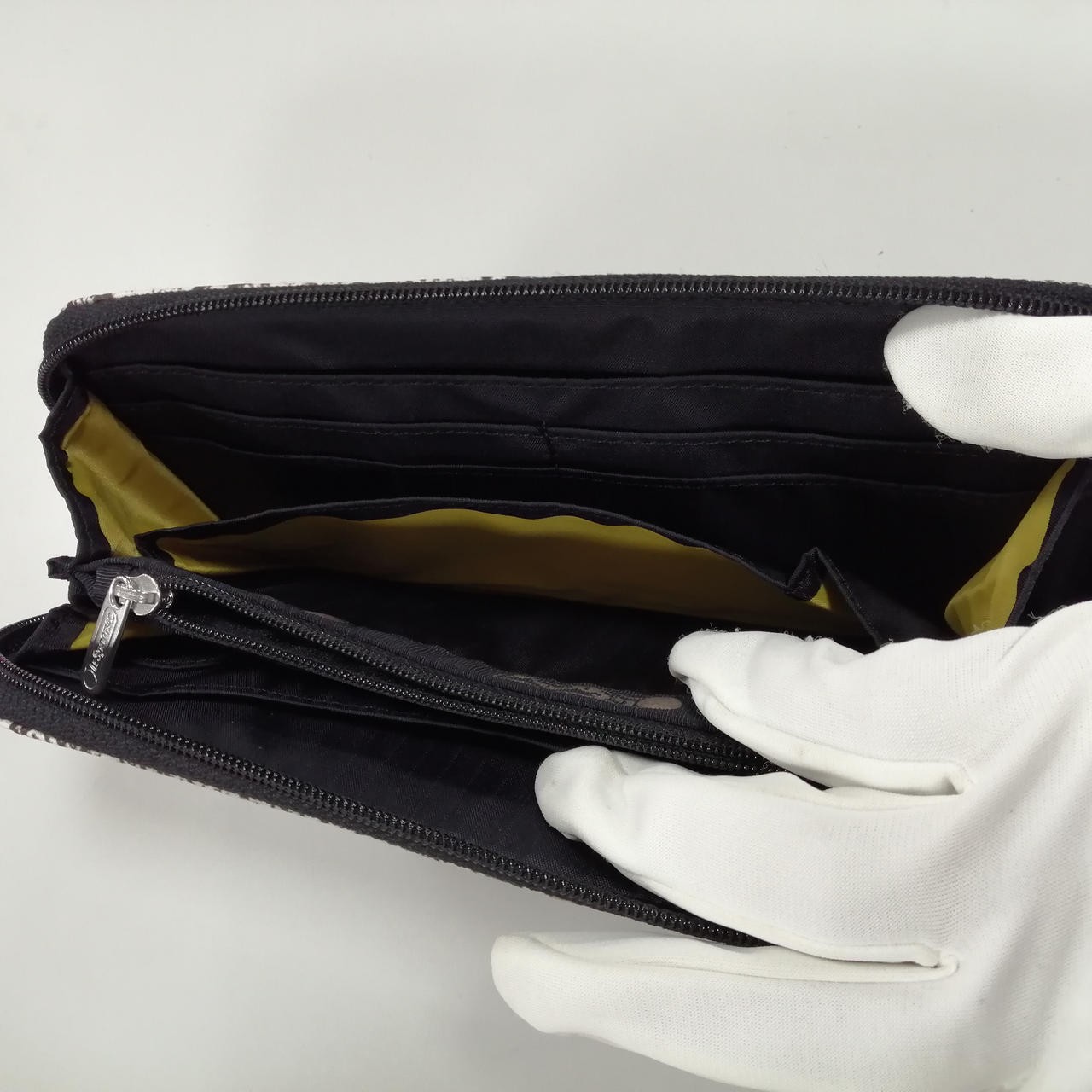 Long Wallet with Strap Model Python Pattern White… - image 6