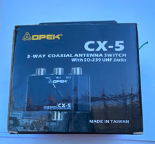 OPEK CX-5 VHF/UHF 3-Way Coaxial Antenna Switch SO-239 Connectivity