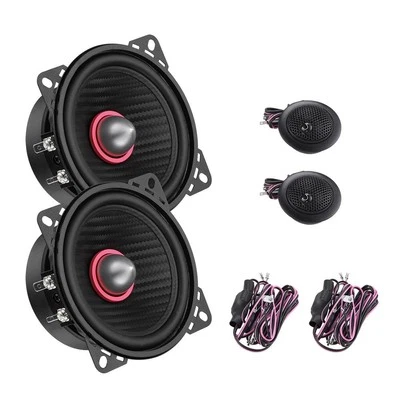 Bassface IndyCX4 320w Max 4"Inch 10cm Component Car Door Speakers & Tweeters