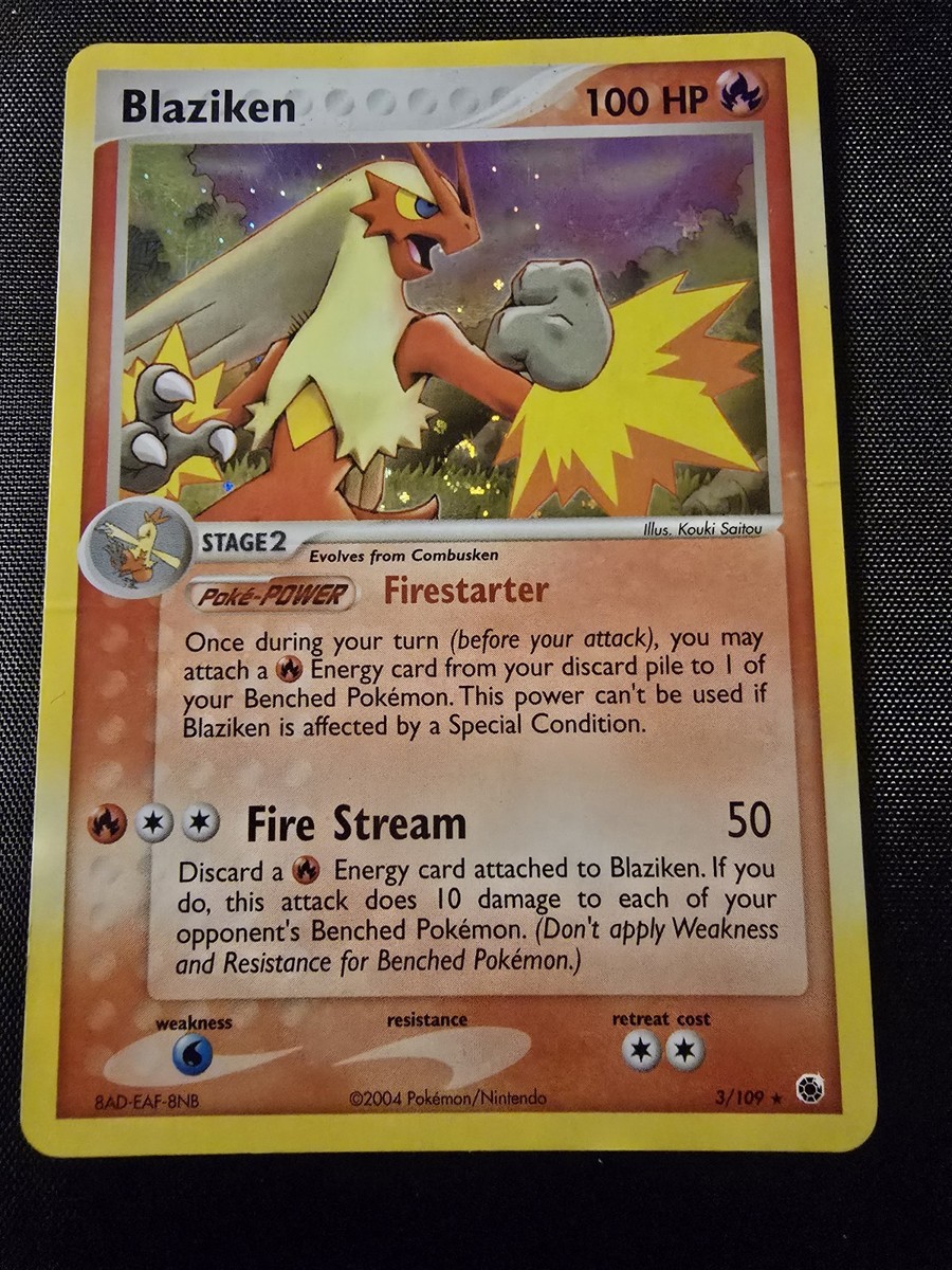2003 Pokemon EX Ruby & Sapphire Blaziken Holo Rare #3/109 | eBay