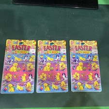 3 Packs 6 sheets Vintage Lisa Frank Easter Stickers - New Sealed- Puppies Dogs
