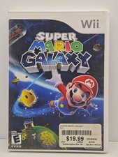 Super Mario Galaxy Nintendo Wii, 2007  Case and Manual ONLY