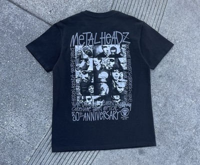 New Stussy Metal Heads Goldie 30th Anniversary Tee Shirt Mens