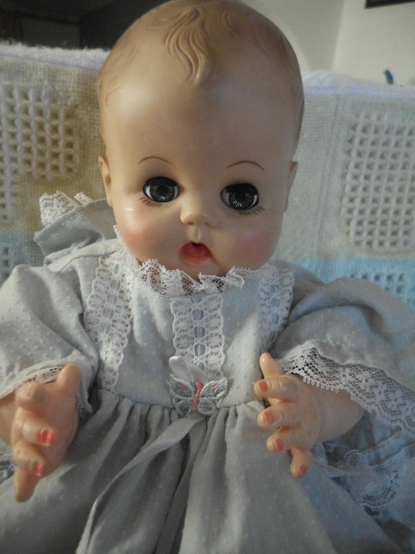 ADORABLE VINTAGE EFFANBEE TWINKIE BABY DOLL VINYL/JOINTED 14"