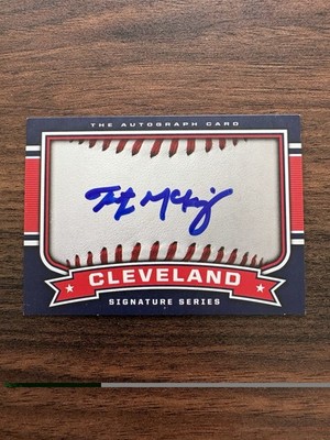 Triston McKenzie Cleveland Guardians ''The Autograph Card'' - IP Auto
