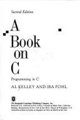 Book on C : Programming in C Paperback Al Kelley