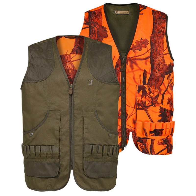 Gilet de chasse réversible Percussion Ghost Camo Savane pour homme en taille L