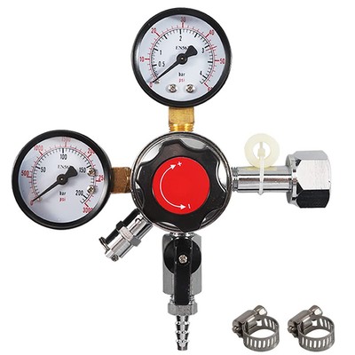 Beer Keg CO2 CGA320 Regulator Brand Kegerator Cornelius Dual Gauge Keg Gas Re...