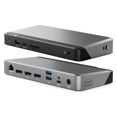 Alogic Duprdx3-Ww Triple 4K Display Usb-C Universal Docking Station-100W Pd